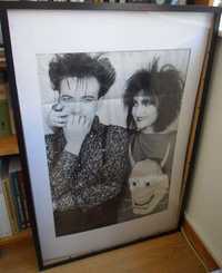 Poster Siouxsie e Robert Smith (raro) goth anos 80