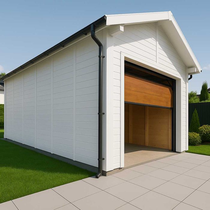Garaż drewniany "OMODA" 7x3,5 m – producent Wooden House Stanior