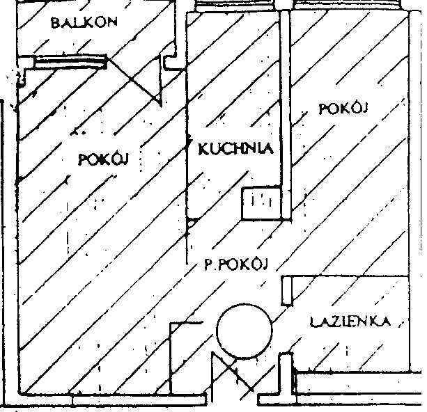 Mieszkanie 2 pokojowe z balkonem na 1 piętrze Norwida