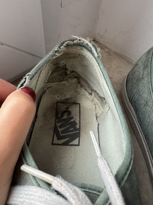 Męskie buty Vans zielone do odnowienia