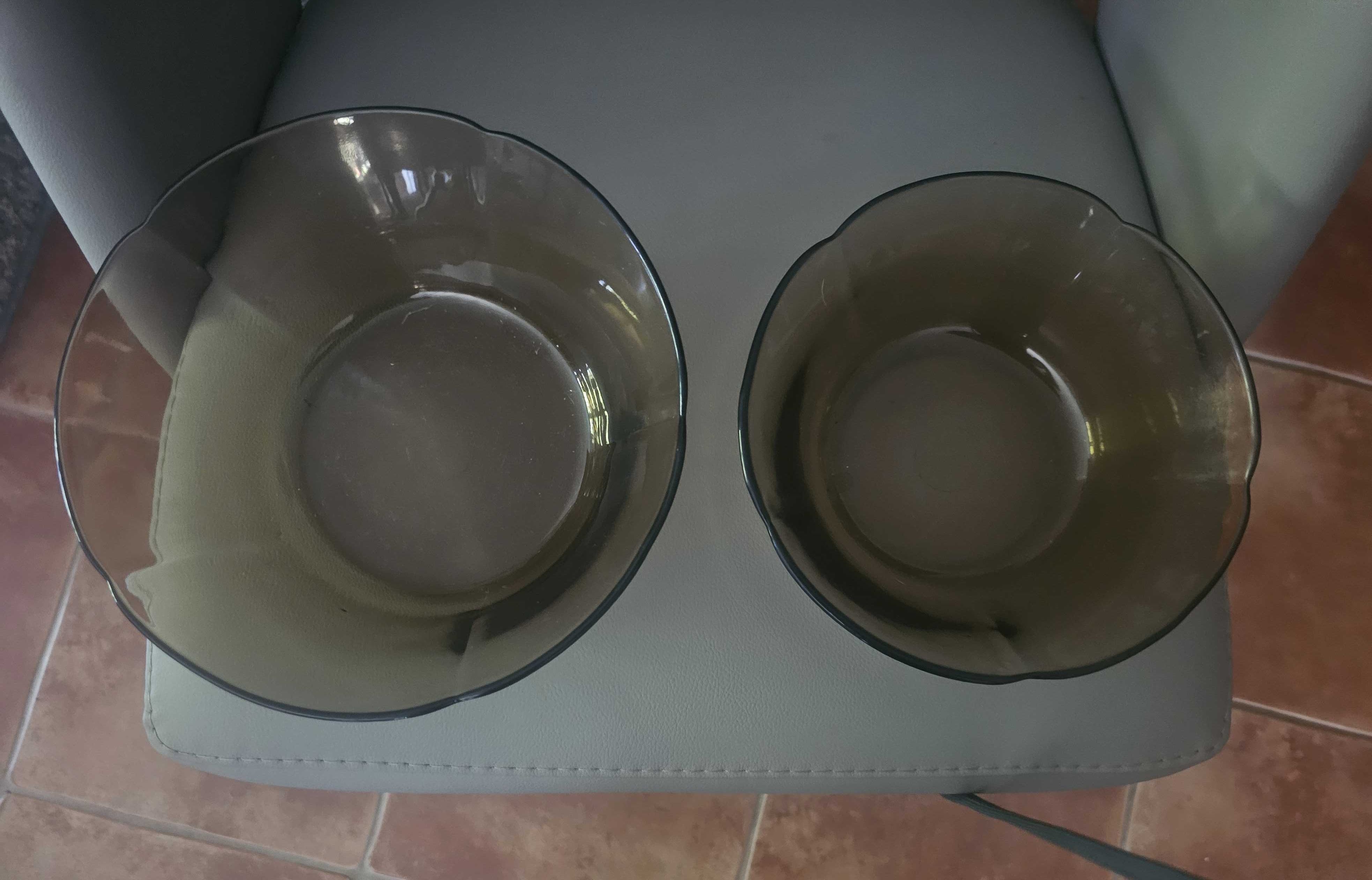 Taças e travessa vidro pirex