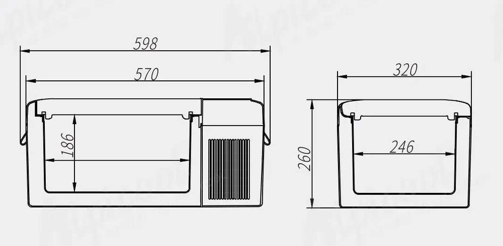 Автохолодильник морозильна камера Weekender 20 літрів