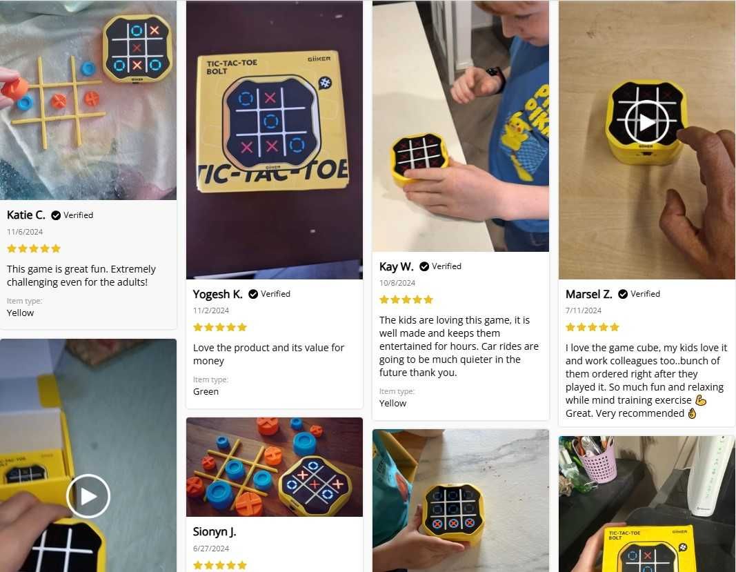 Оригинал Xiaomi Giiker Tic Tac Toe Крестики Нолики - Умная головоломка