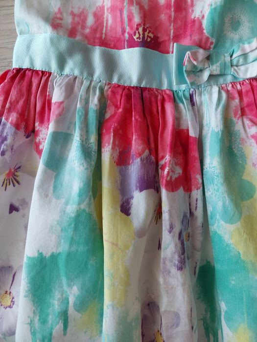 Sukienka elegancka wizytowa 98 cool club kwiaty