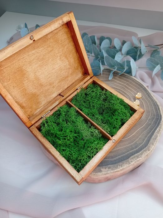 Pudełko na obrączki z dowolnym napisem