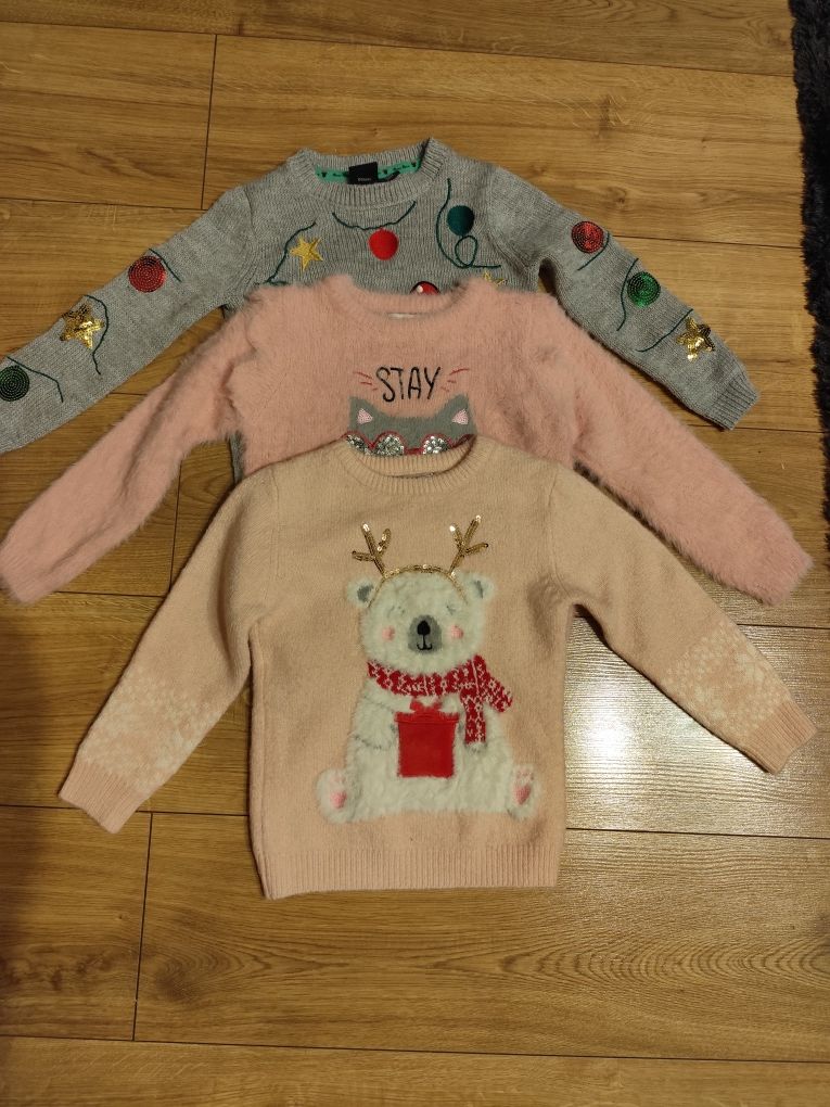 Sweter Primark rozm. 104 - 3 szt.