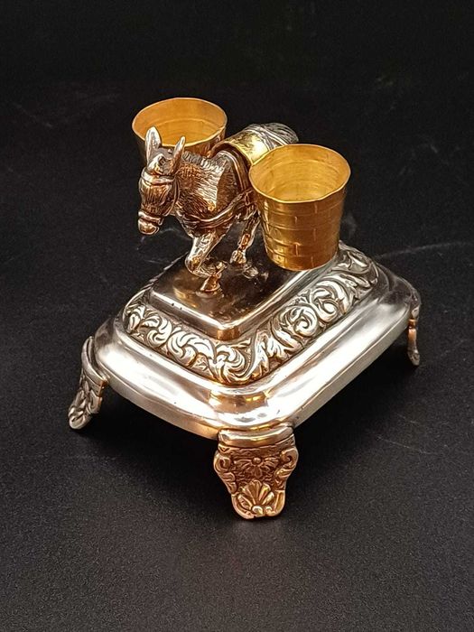 Paliteiro Antigo em Prata Portuguesa