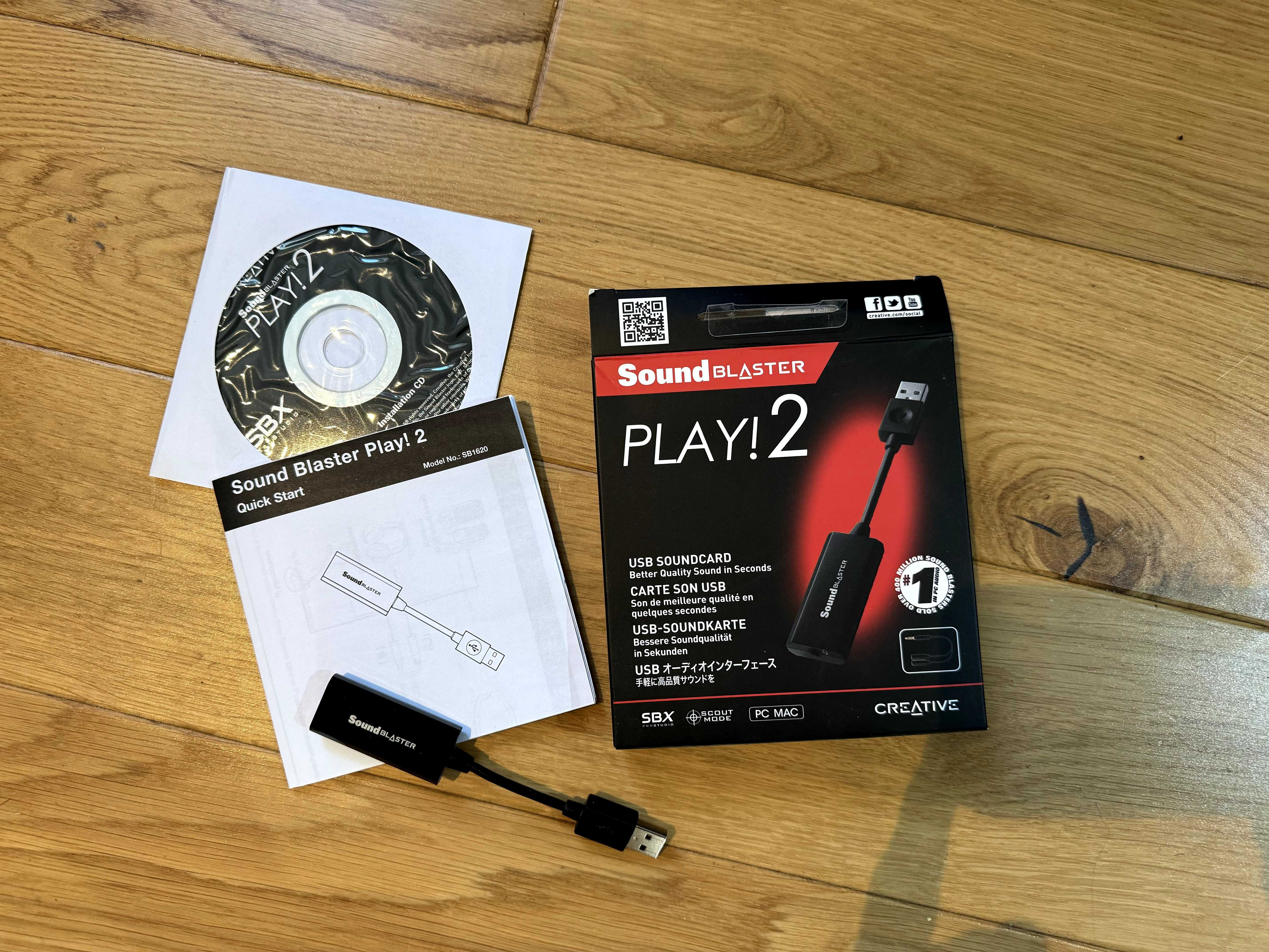 Creative Sound Blaster Play 2 - Karta dźwiękowa USB | 100% SPRAWNA