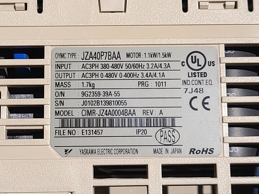 Omron J1000 1.1/1.5kW Частотний перетворювач
В комплекті з мережевим ф