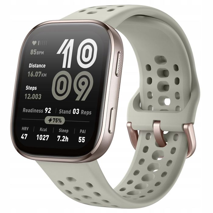 Smartwatch AMAZFIT BIP 6 Szary 1.97" AMOLED GPS Rozmowy BT 5 ATM