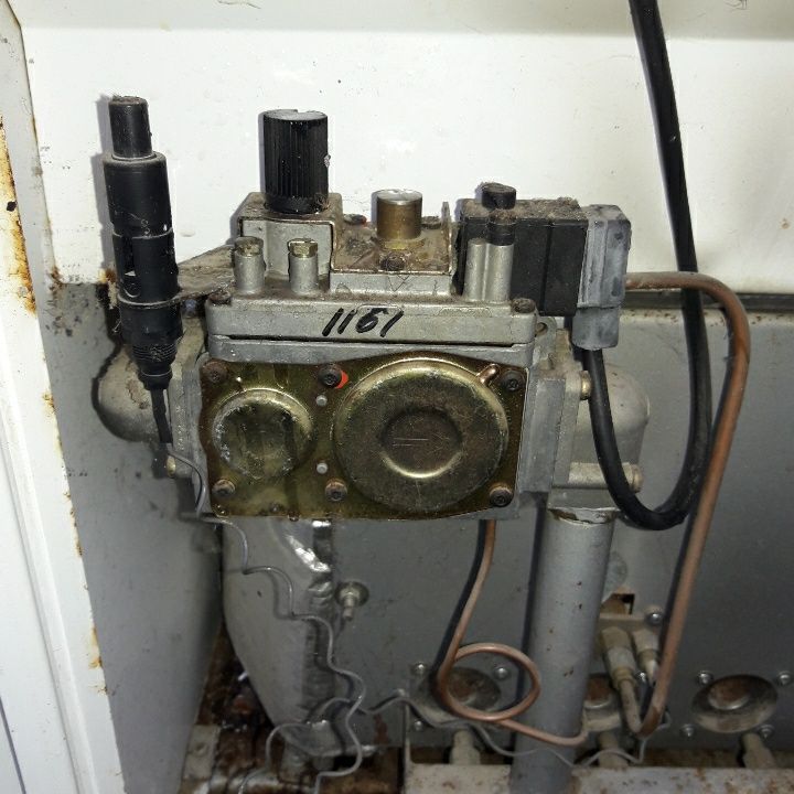Газовый котёл чугунный теплообменник РОСС АОГВ 50 кВт апарат опалюваль