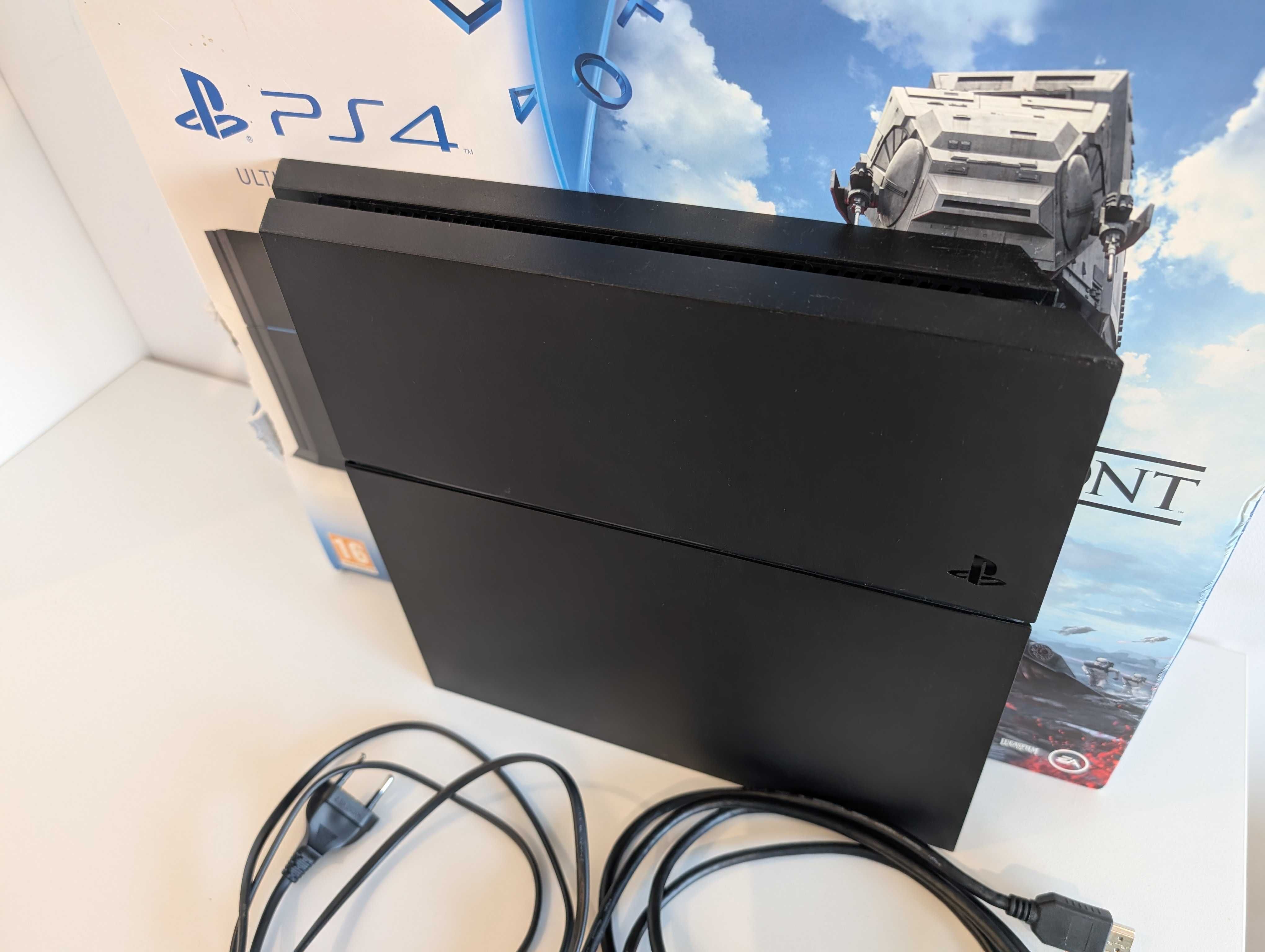 Konsola Playstation 4 1TB + pad, okablowanie