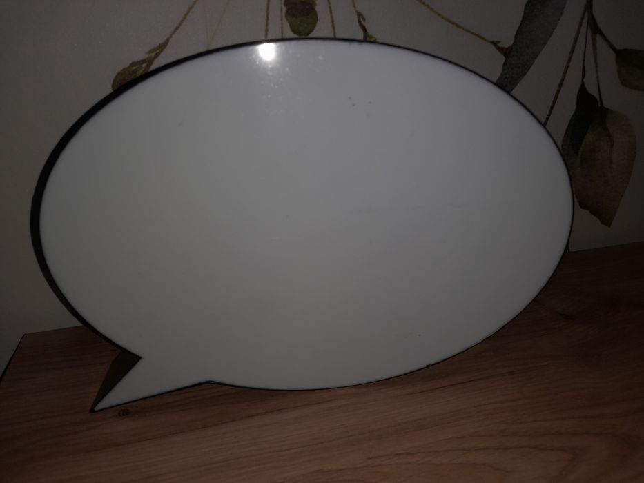 Lampka led dymek z możliwością pisania