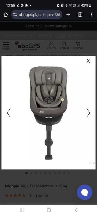 Fotelik Joie Spin 360