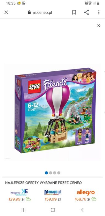 Lego 41097 FBFriends Balon z HEARTLAKE