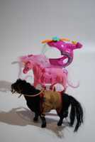 Лошадь игрушечная для барби лол mattel Disney розовая черная Hasbro