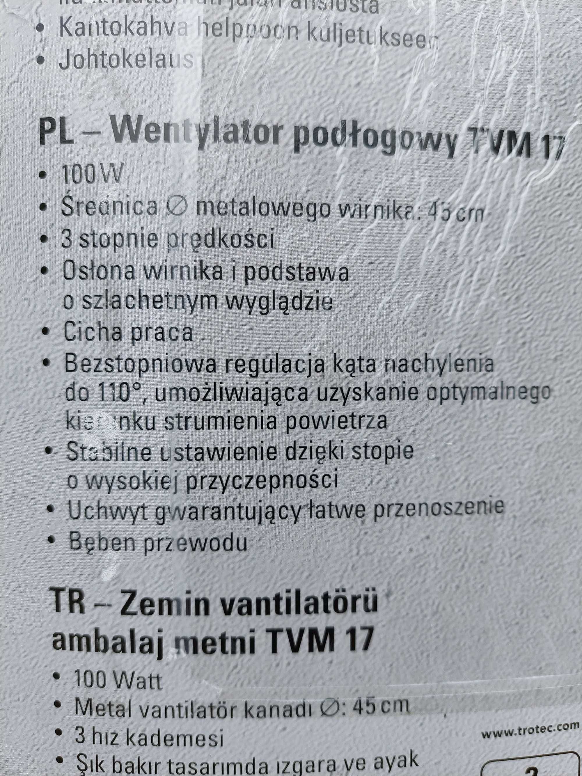 Wentylator podłogowy, jak nowy