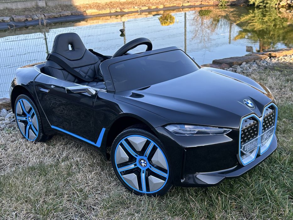 Auto Na Akumulator Samochód BMW I4 4x4 Miękkie koła EVA Skóra Pilot