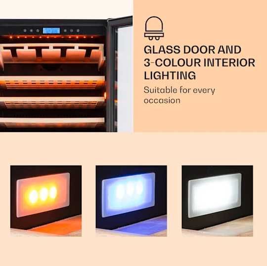 Lodówka do wina 425L Chłodziarka INOX Klarstein  FH-04