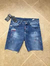 Джинсові шорти Dsquared бріджі капрі Джерсі футболка бермуди джинси