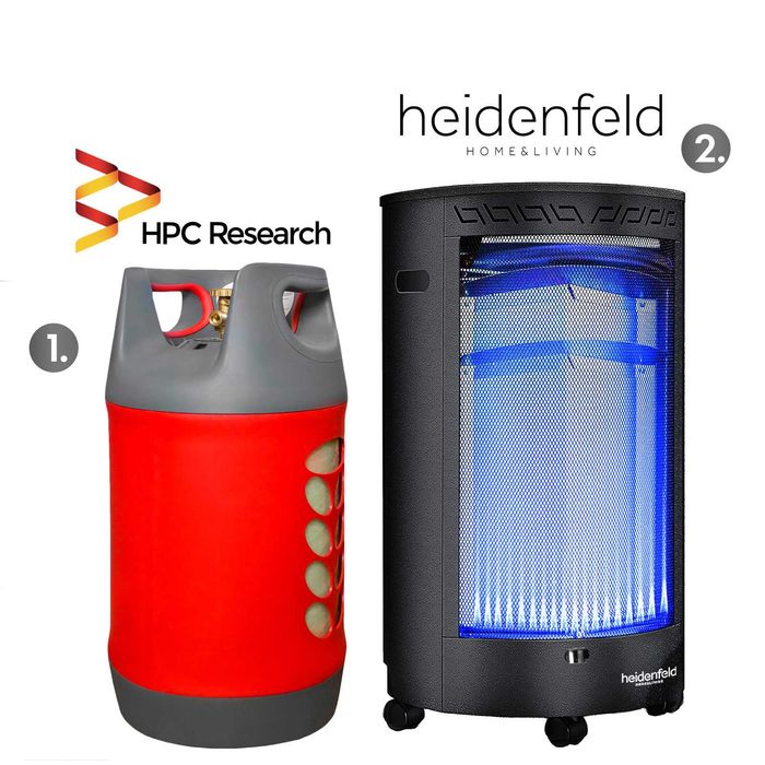 Набір: обігрівач Heidenfeld Inferno GH110 + балон HPCR 24,5л