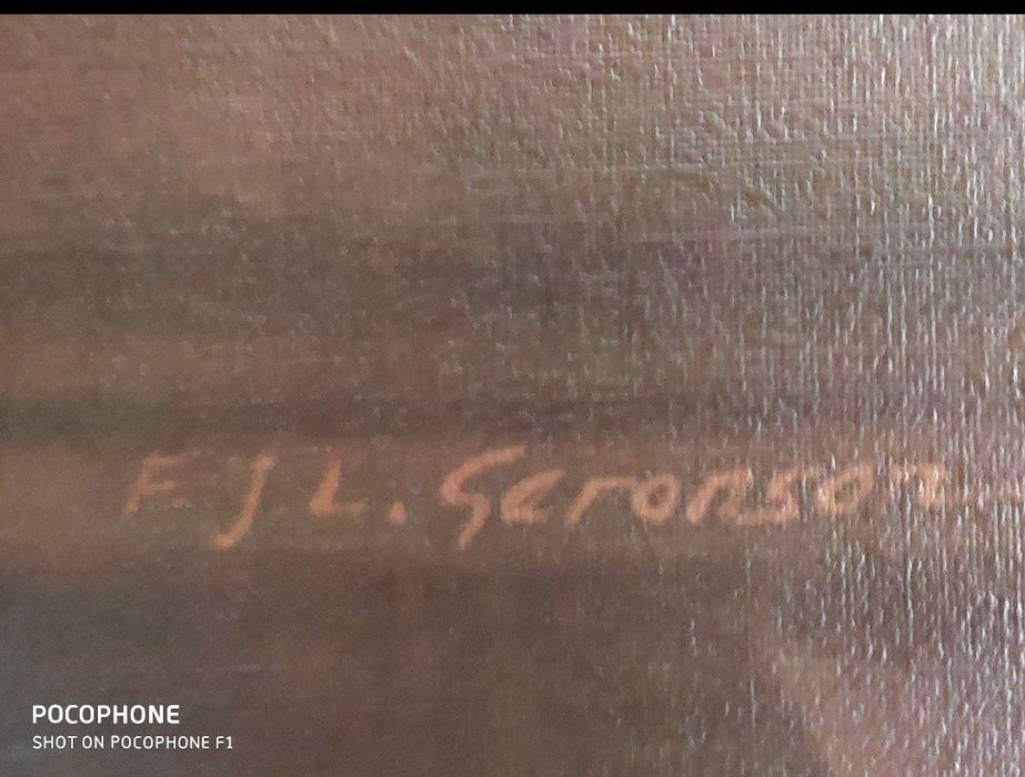 Quadro antigo, com natureza morta,  (1,10 x 0.91), assinado