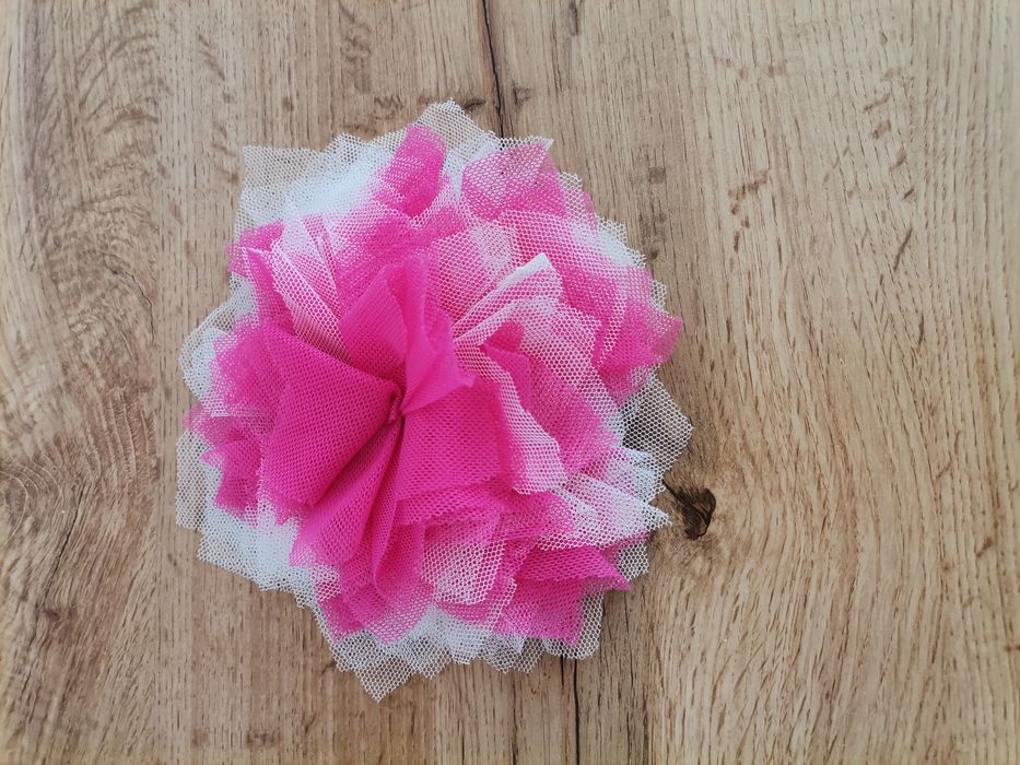 Broszka różowy kwiat