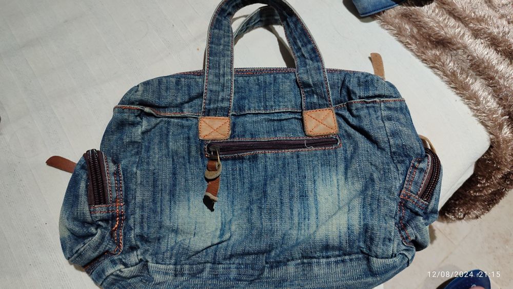Mala de mão jeans