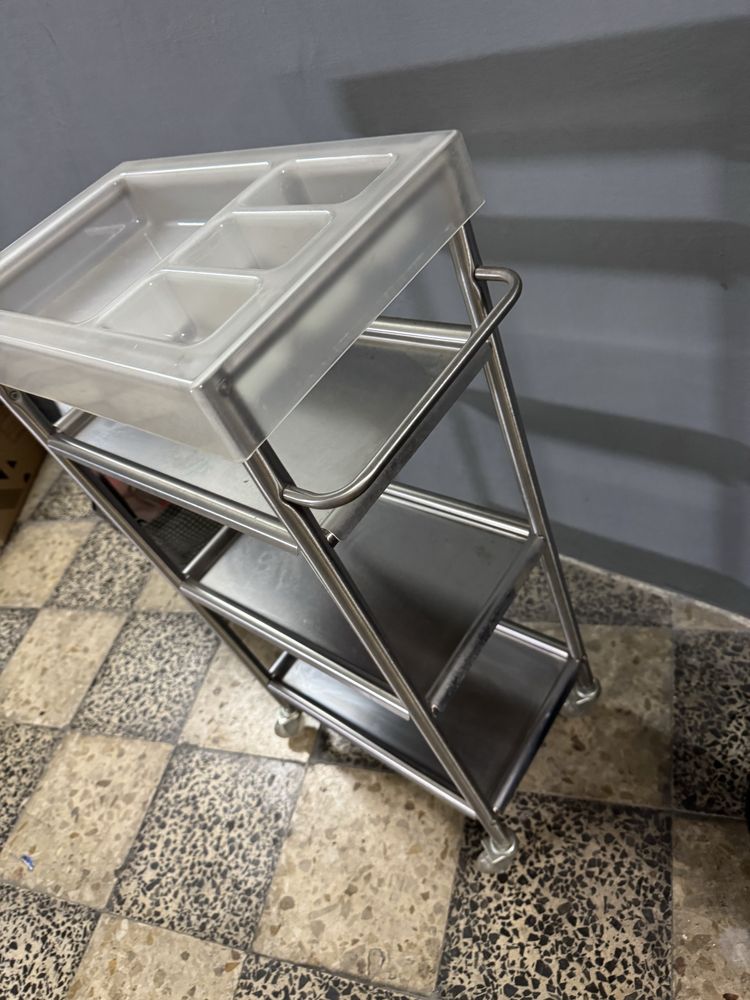 Carrinho de Apoio Aço Inox Ikea