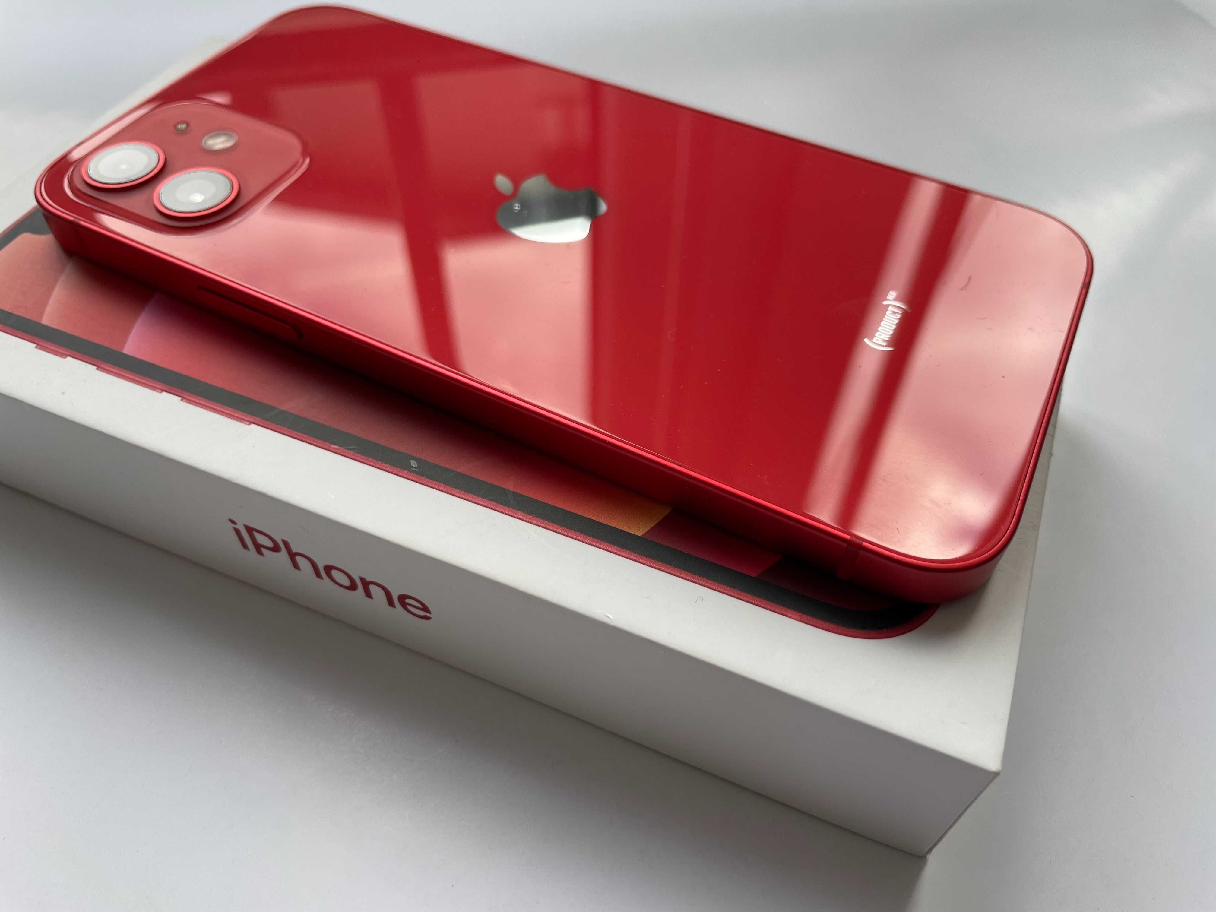 iPhone 12, Red, 64 GB, gwarancja
