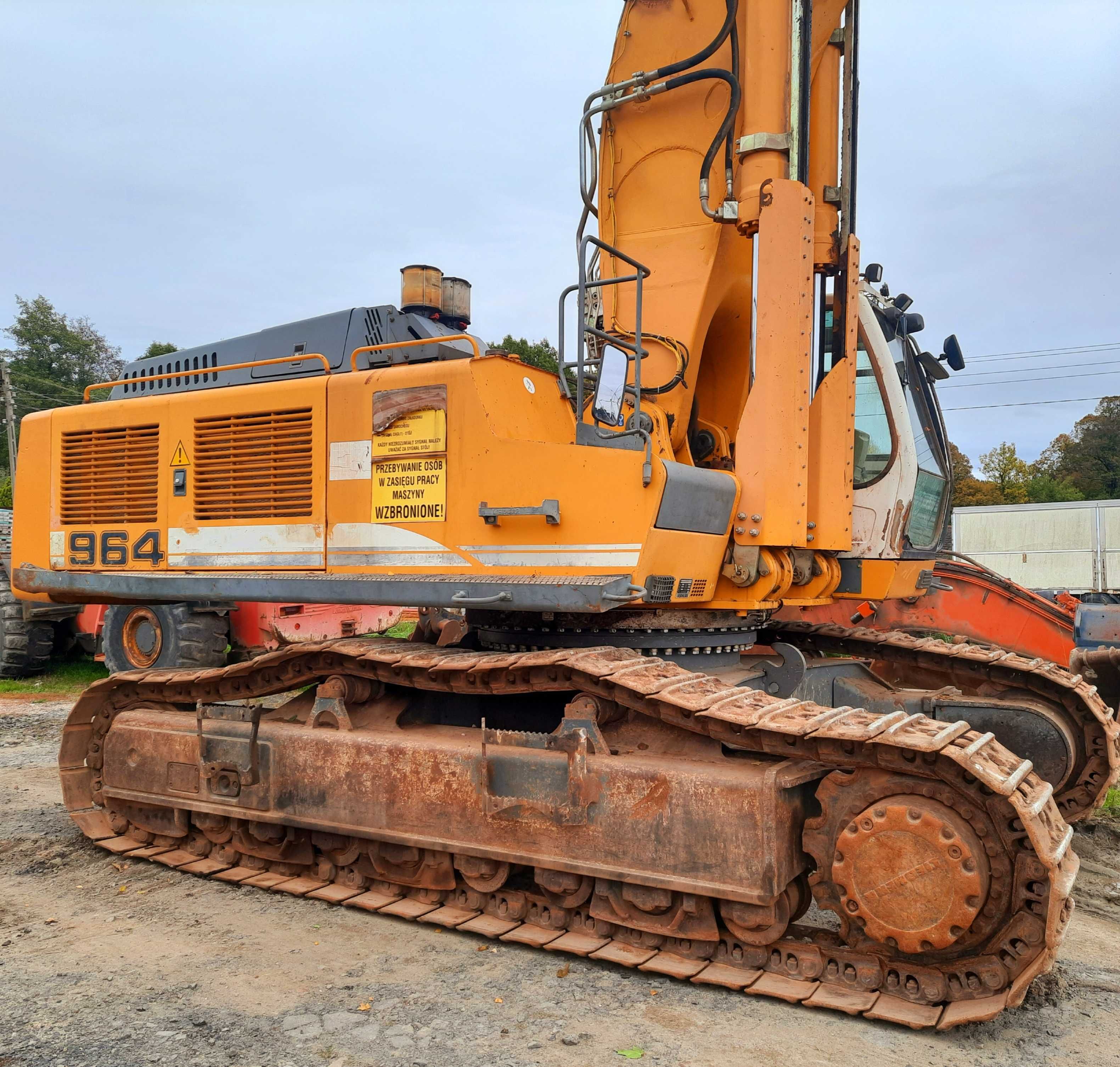 koparka liebherr  964c hd zwolnica final drive gąsienica łańcuch