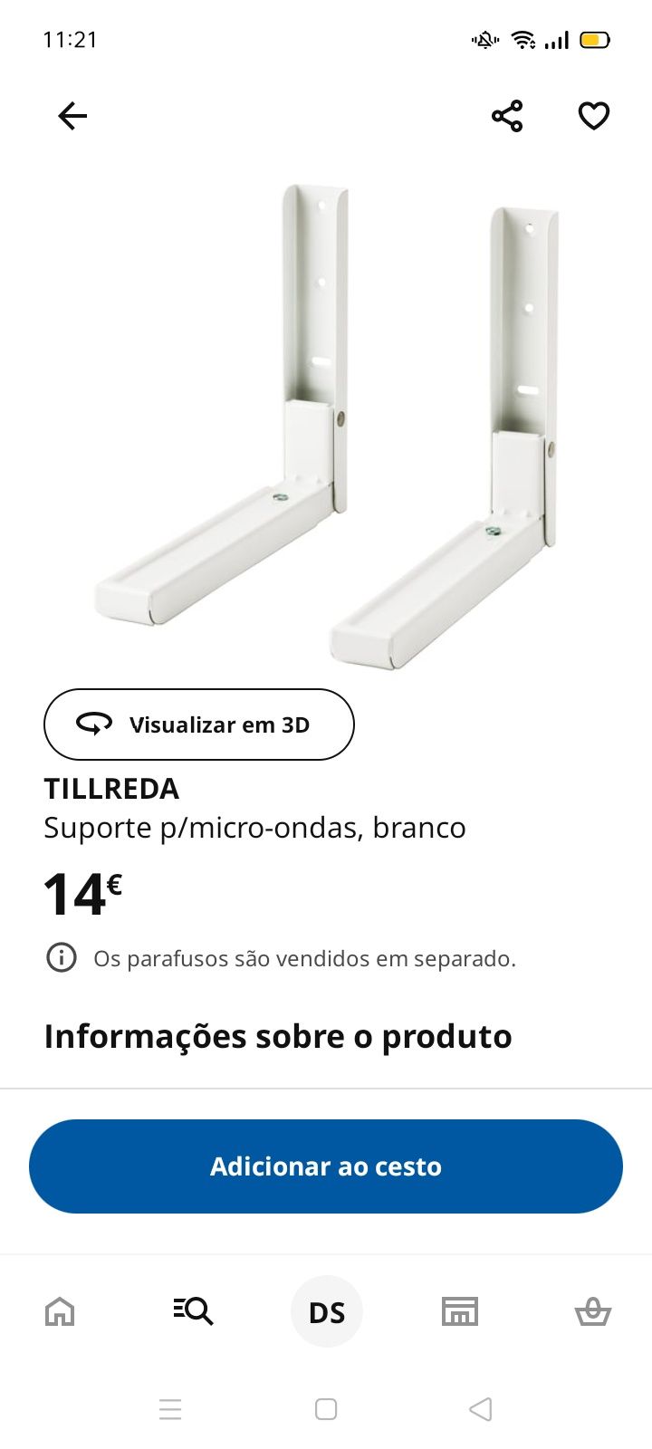 Vendo suporte de microondas