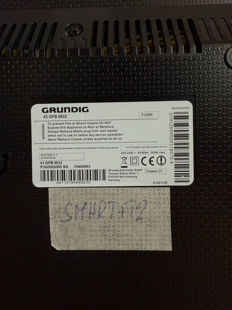 Телевізор Grundig 43” / Full HD / Smart TV / T2