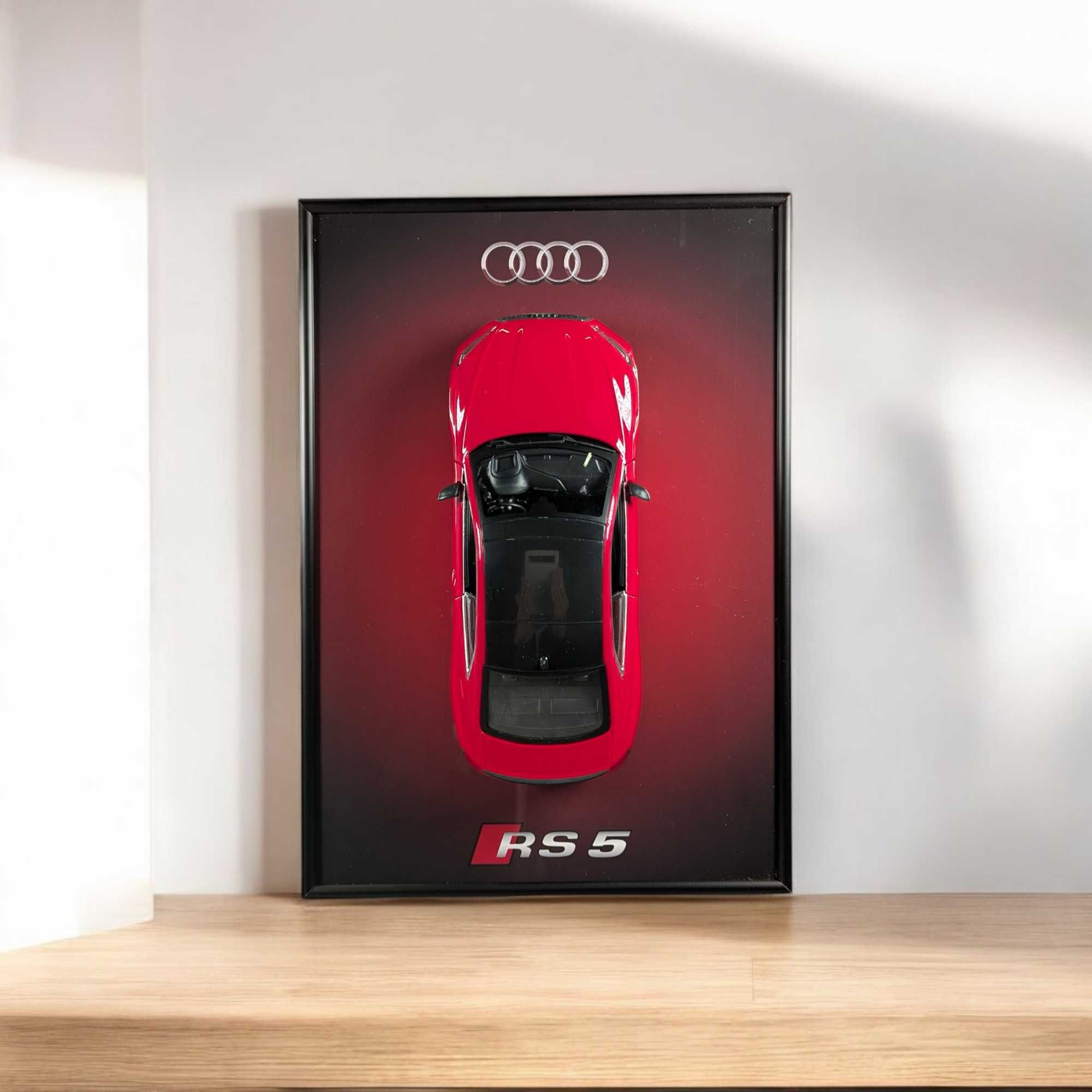 Bburago З АРТ Рамкою (A4) У Масштабі 1:24 Audi RS 5 Coupe / Червоний