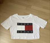 Футболка кроп топ tommy hilfiger jeans