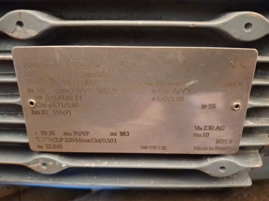 Motoreduktor sew-eurodrive 0,55kW