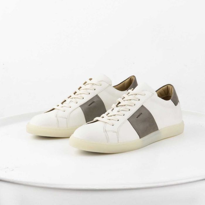 Tênis de couro ERNESTO DOLANI (40, 42) feito à mão na Itália