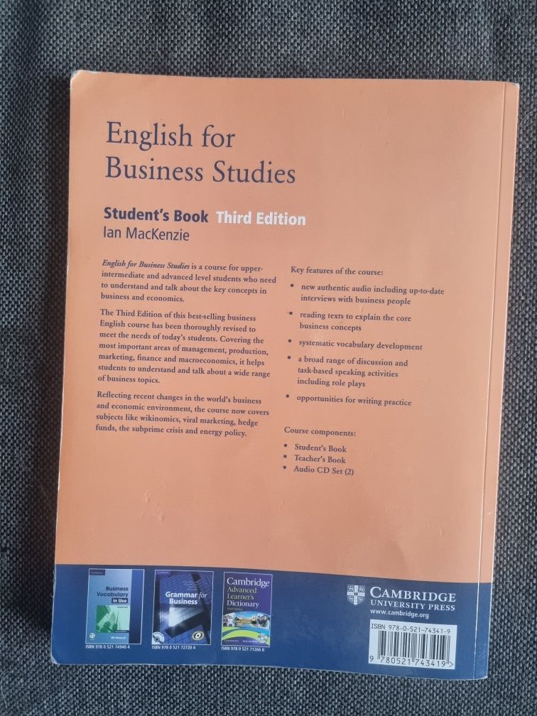 English for Business Studies (3rd edition) - Podręcznik cambridge