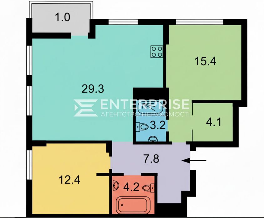 Продаж 2 кімнатної дизайнерської квартири в ЖК “Файна Таун”