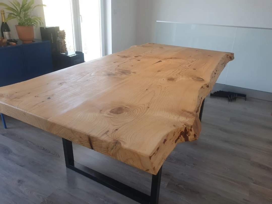 Mesa de jantar madeira maciça rústica