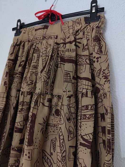 Saia midi, estampado original