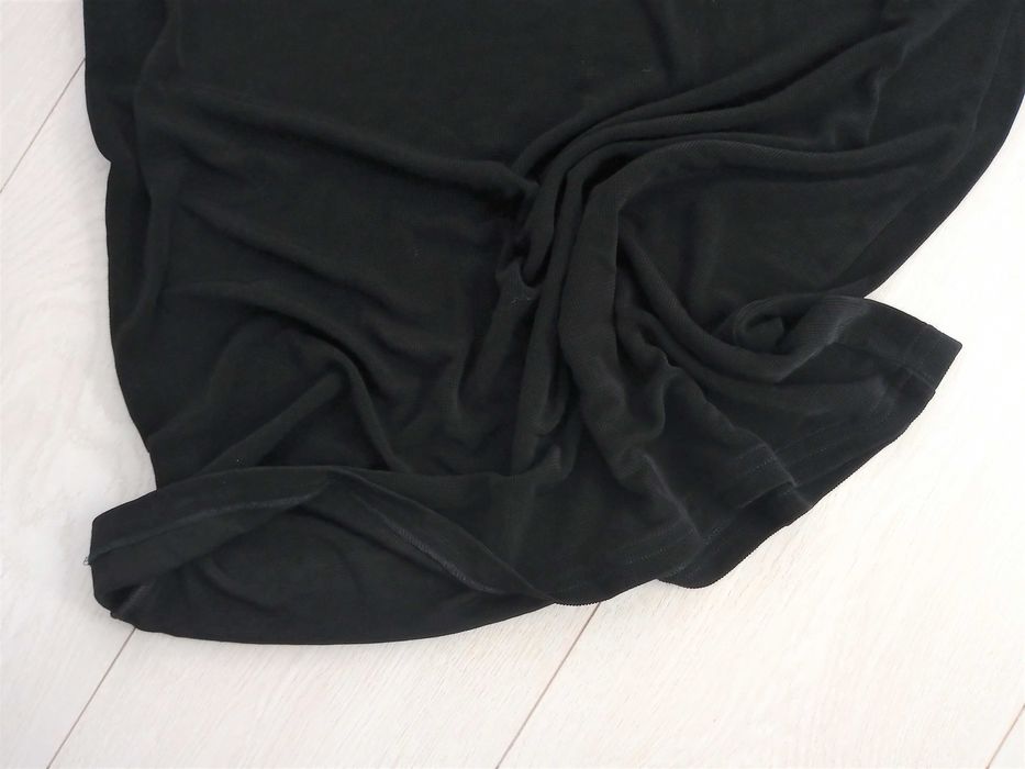 Czarna długa prosta sukienka rozciągliwa XL