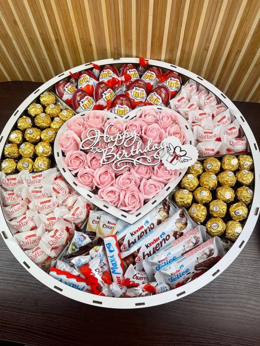 ТОП ЦІНА! Подарунковий бокс з солодощами/ Подарунок для дівчини