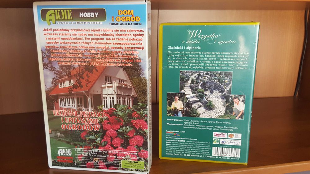 Urządzanie,pielęgnacja i upiększanie ogrodów   kaseta VHS