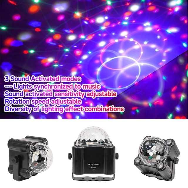 Mini kula dyskotekowa oświetlenie dyskotekowe sceniczne 9W RGBW LED