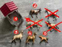 Оригінальні фігурки коней фірм Schleich, Colecta