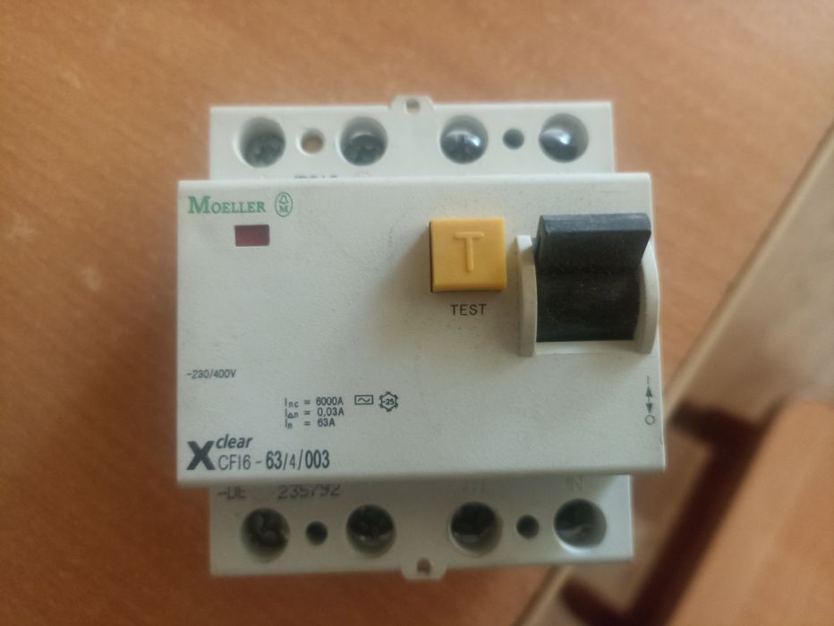 Пристрій захисного відключення (ПЗВ) Moeller PF6-63/4/003 63A 4P 6.0kA
