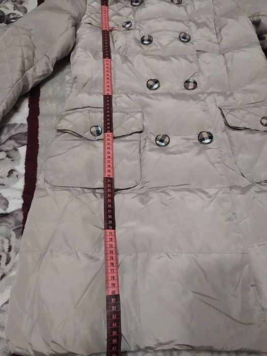 Пальто - пуховик на синтепоні тепла зима-осінь