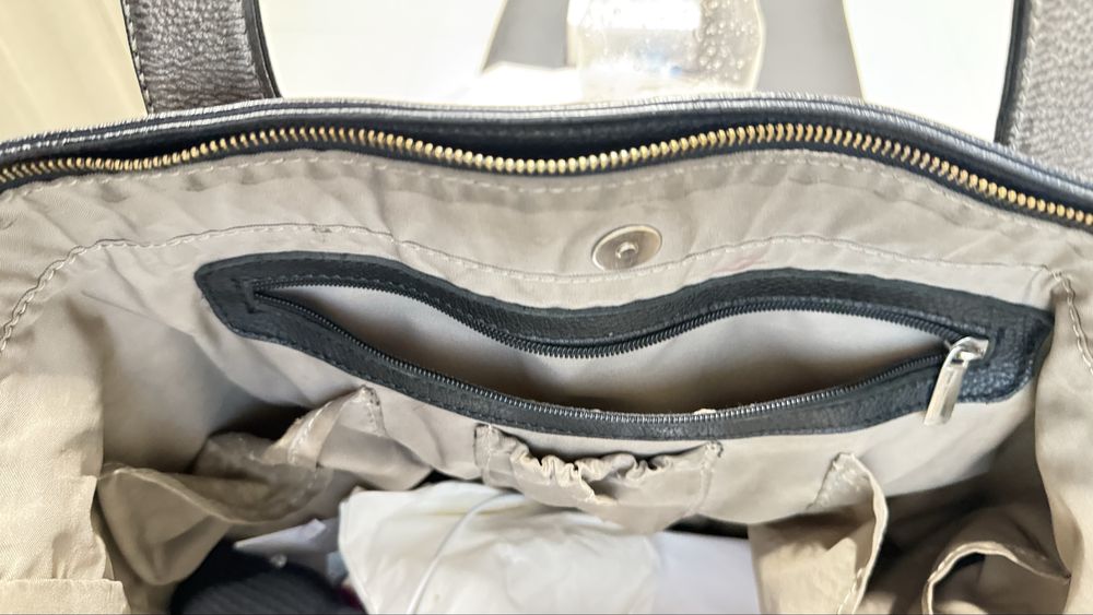 Torba duża shopper do wózka na ramię skóra mammania