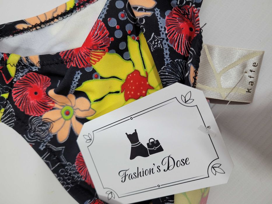 Nowy strój kostium kąpielowy bikini 34,XS komplet kwiaty Kaffe